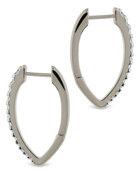 Kenia CZ V Drop Hoops