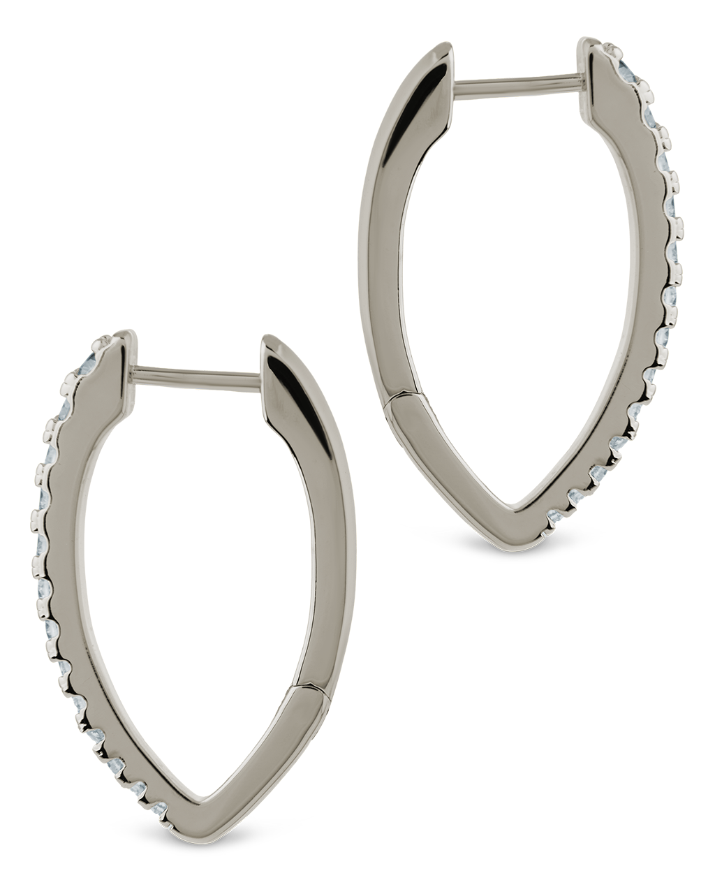 Kenia CZ V Drop Hoops