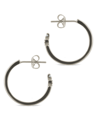 Anika CZ Textured Hoops