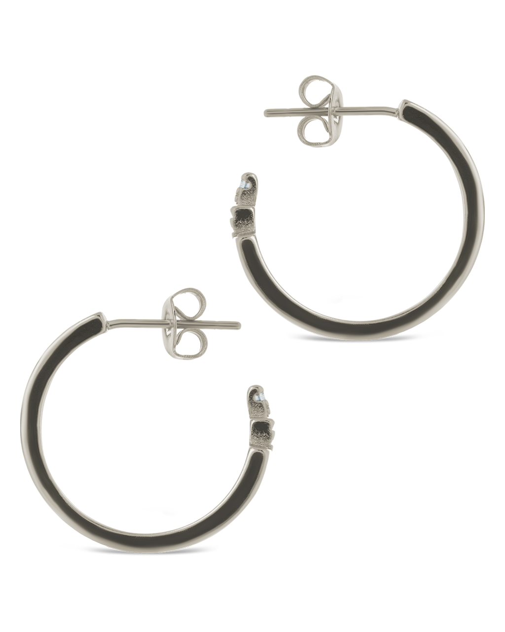 Anika CZ Textured Hoops