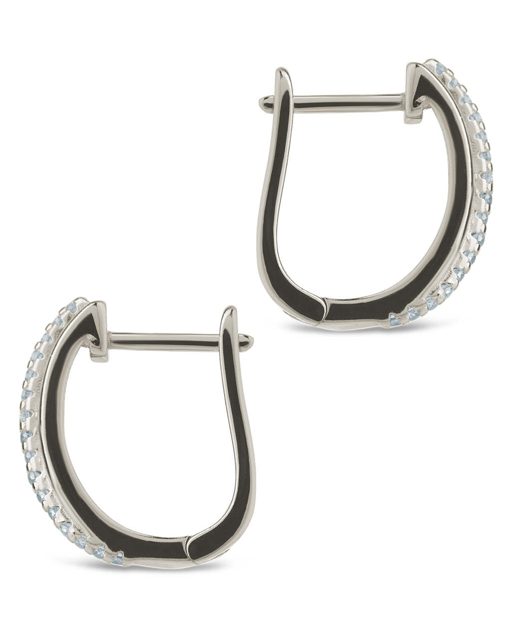 Benedetta Twisted Pave Hoops