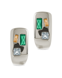 Bristol Art Deco Multi-Stone Huggies