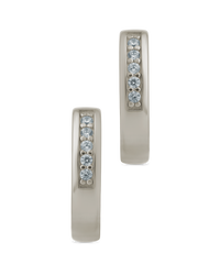 Desiree Pavé Line Mini Hoops