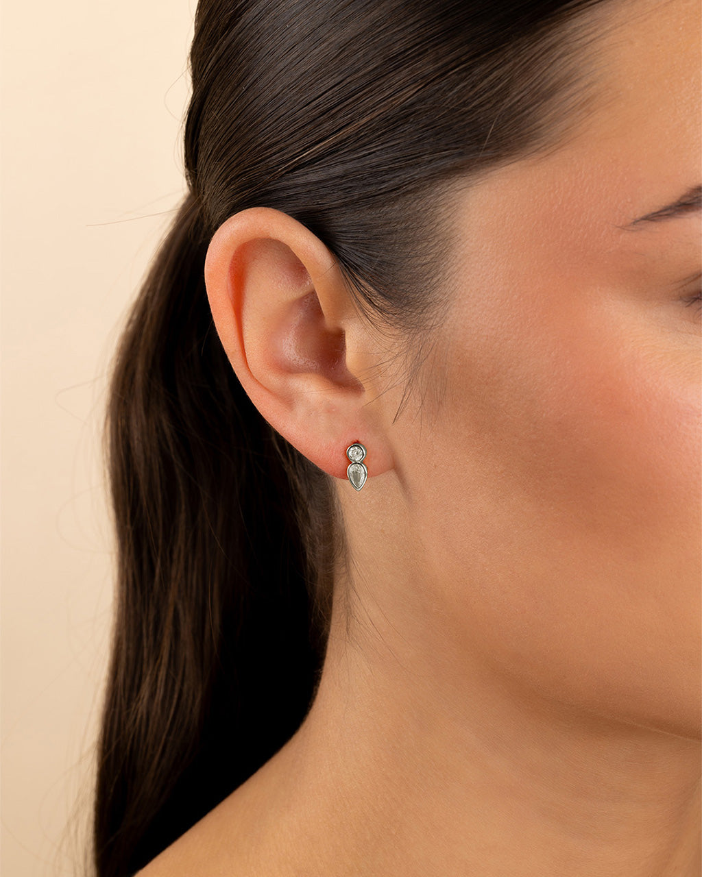 Helen Teardrop Duo Studs