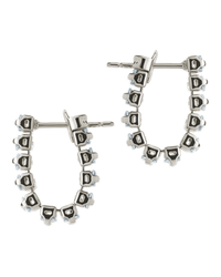 Jayla Baguette Linear Hoop Earrings