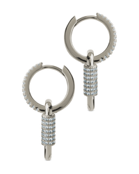 Kaliyah Pavé Carabiner Link Earrings