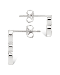Bezel-Set Mixed-Cut Vertical Drop Stud Set