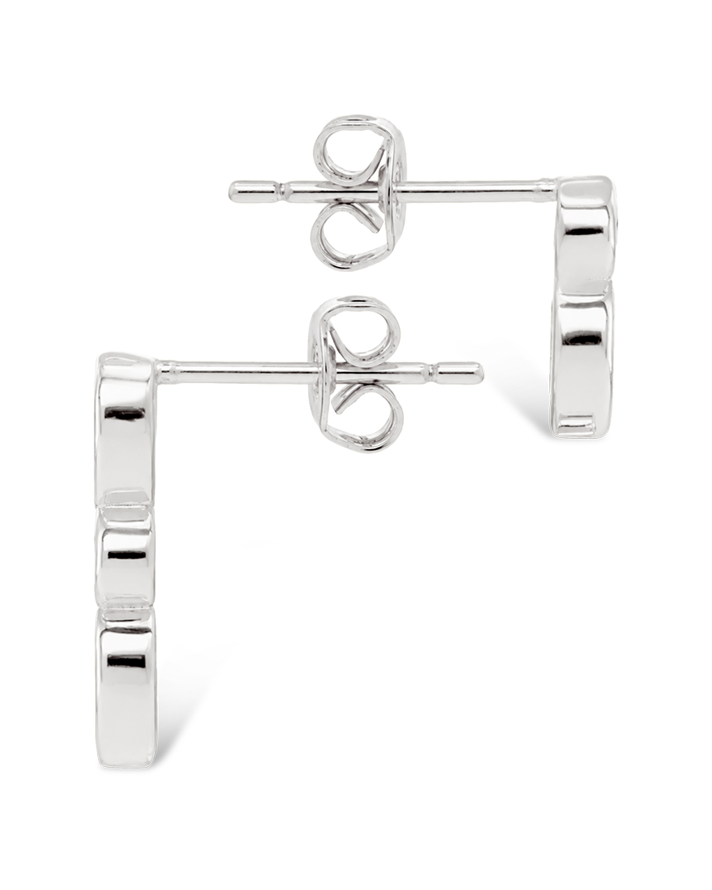 Bezel-Set Mixed-Cut Vertical Drop Stud Set