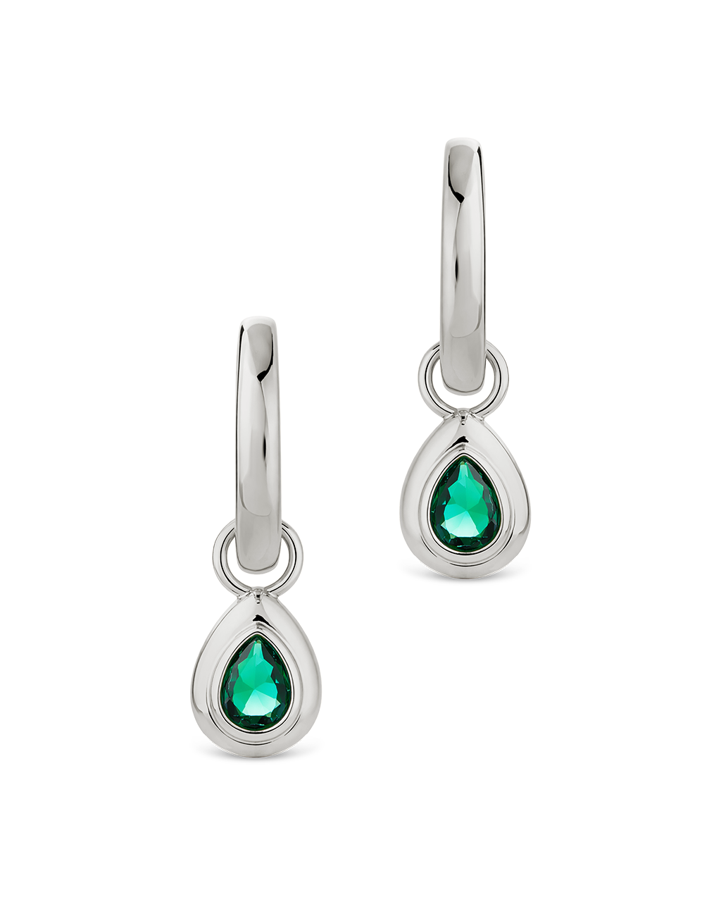 Reese Emerald Teardrop Drops
