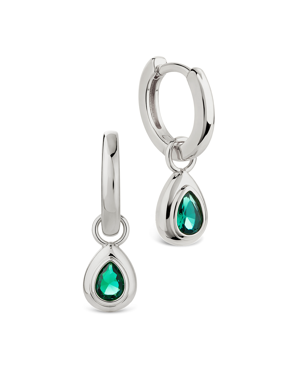 Reese Emerald Teardrop Drops