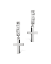 Hattie Pavé Cross Drops