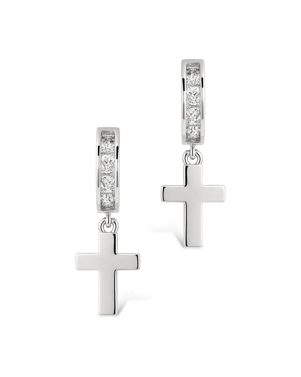 Hattie Pavé Cross Drops
