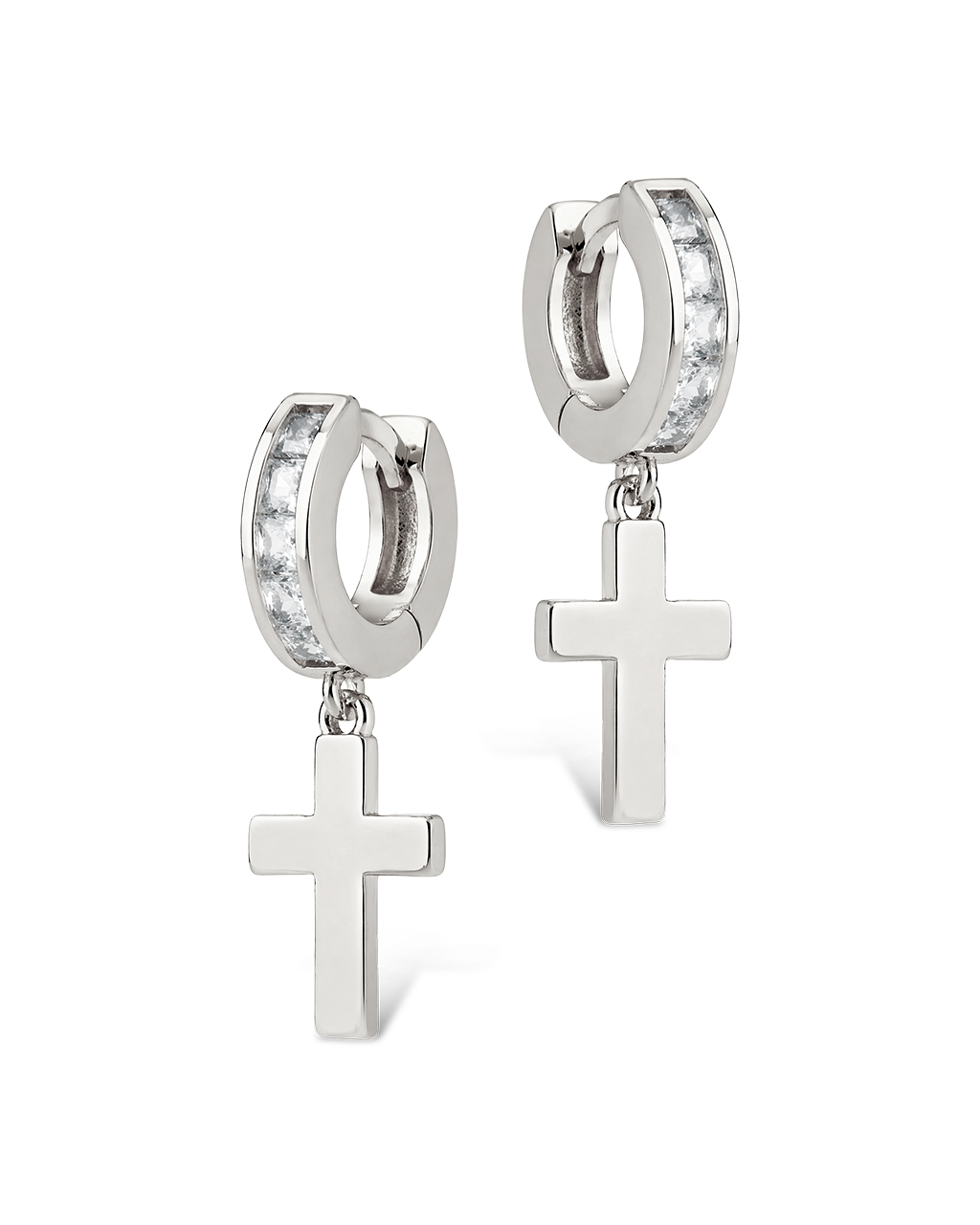 Hattie Pavé Cross Drops