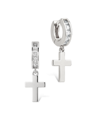 Hattie Pavé Cross Drops