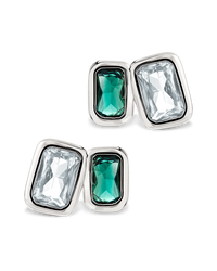 Thelma Emerald Duo Studs