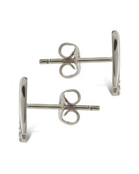 Pavé Crossover Huggie Earrings