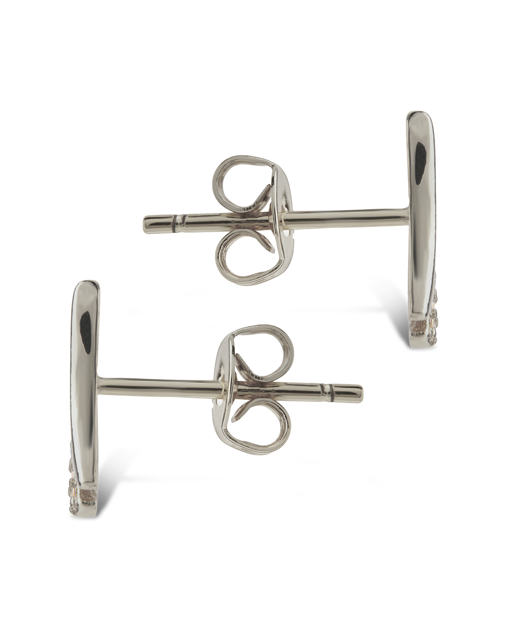 Pavé Crossover Huggie Earrings