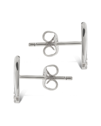 Pavé Crossover Huggie Earrings