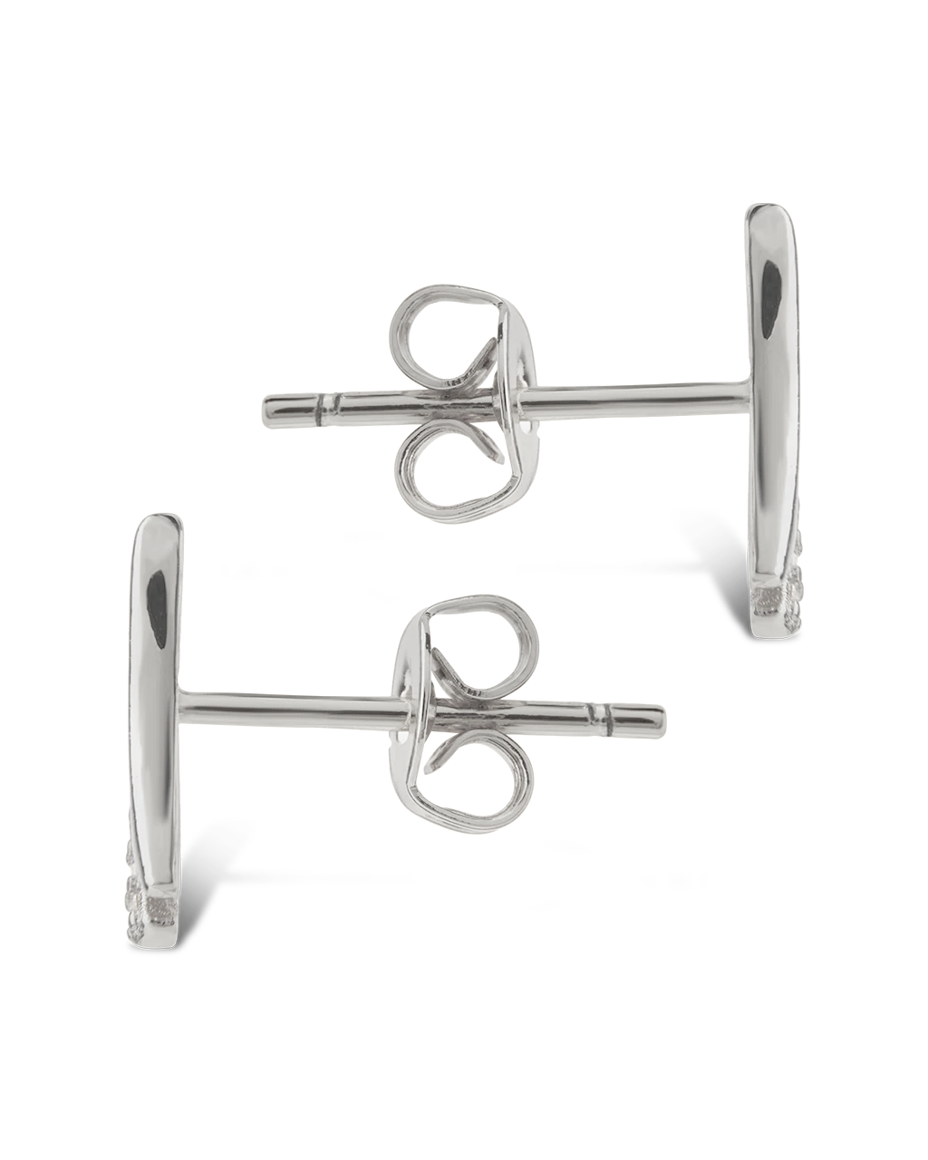 Pavé Crossover Huggie Earrings