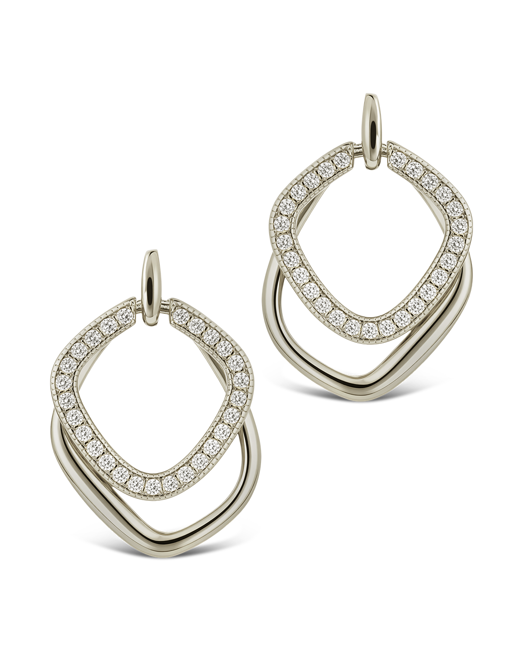 Interlocking Hoop Earrings