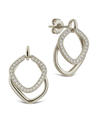 Interlocking Hoop Earrings
