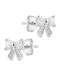 Mini Pavé Bow Studs