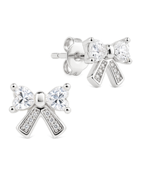 Mini Pavé Bow Studs