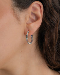 Helene Bezel Rainbow CZ Earring
