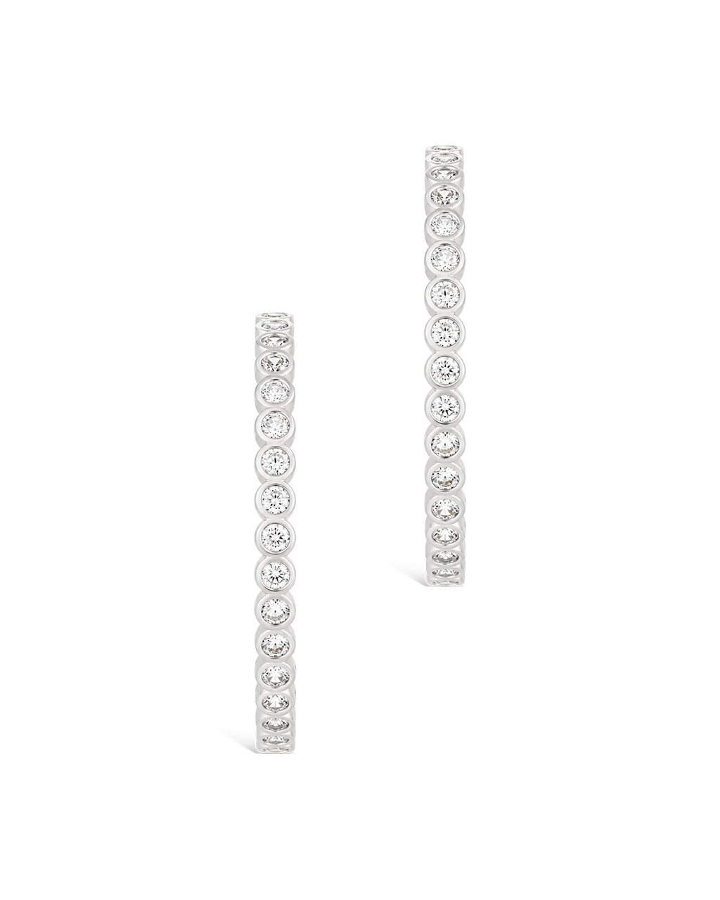 Helene Bezel CZ Signature Hoops