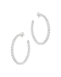 Helene Bezel CZ Signature Hoops