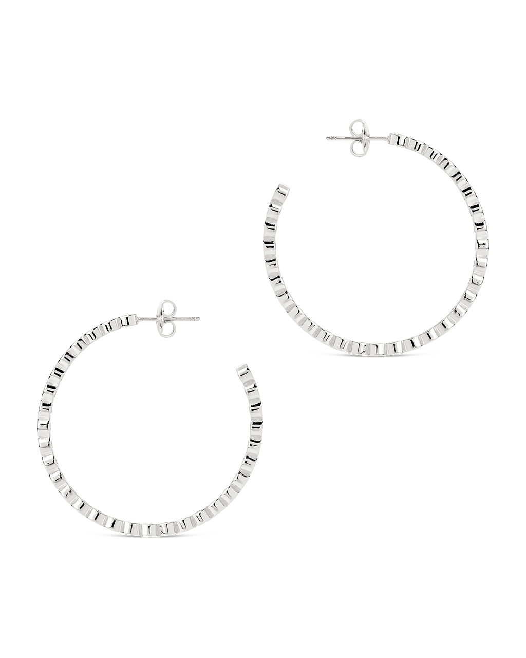 Helene Bezel CZ Signature Hoops