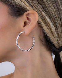 Helene Bezel CZ Signature Hoops