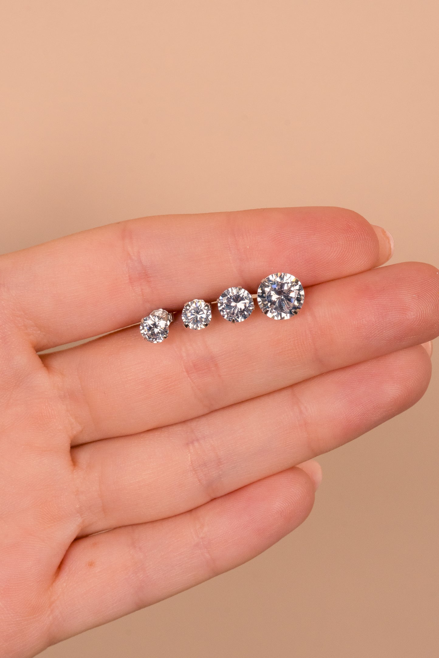 Sterling Silver Everyday Essential CZ Studs