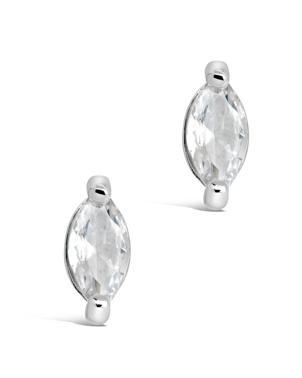 Sterling Silver Marquise CZ Studs Earring Sterling Forever 