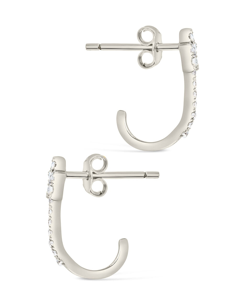 Sterling Silver CZ Star Jacket Earrings - Sterling Forever