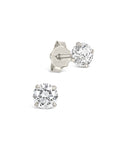 Sterling Silver 4mm CZ Stud Earrings - Sterling Forever