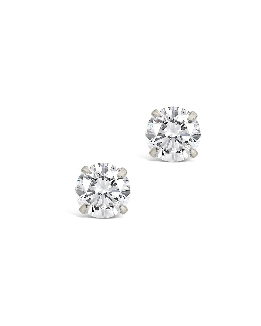 Sterling Silver 4mm CZ Stud Earrings - Sterling Forever