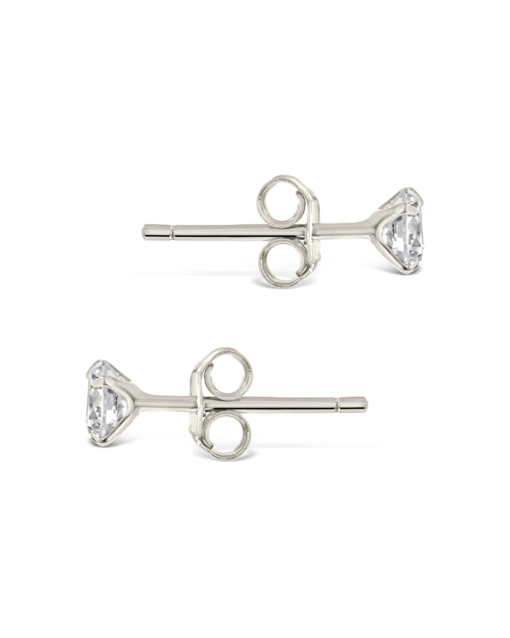 Men's Sterling Silver Everyday CZ Stud Earrings Earring Sterling Forever 