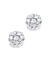 Sterling Silver 6mm CZ Stud Earrings - Sterling Forever