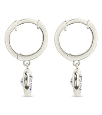 Sterling Silver Lizzy CZ Heart Drop Earrings - Sterling Forever