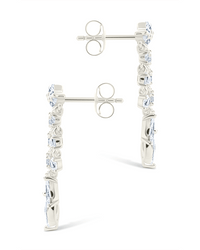 Sterling Silver Adrian CZ Waterfall Statement Studs - Sterling Forever
