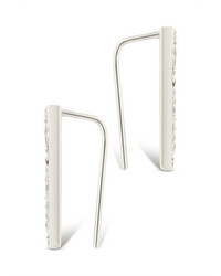 Sterling Silver Janine CZ Geometric Crawler Earrings - Sterling Forever