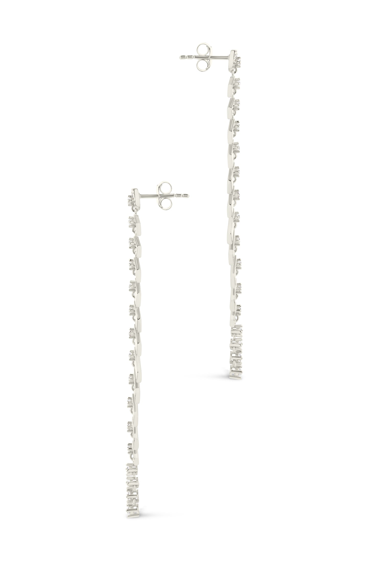 Gemma CZ Studded Dangle Earrings