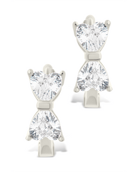 Sterling Silver Ravenna CZ Micro Hoop Earrings - Sterling Forever