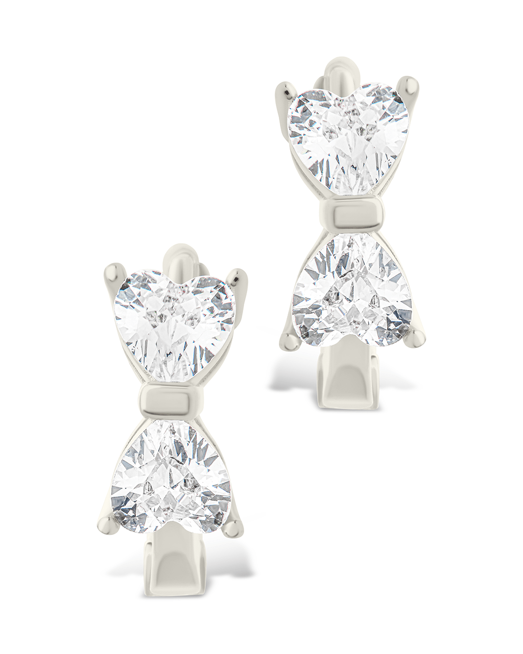 Sterling Silver Ravenna CZ Micro Hoop Earrings - Sterling Forever