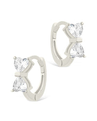 Sterling Silver Ravenna CZ Micro Hoop Earrings - Sterling Forever