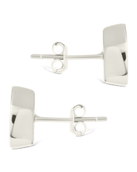 Sterling Silver Marquise Cut Bezel Set Stud Earrings - Sterling Forever