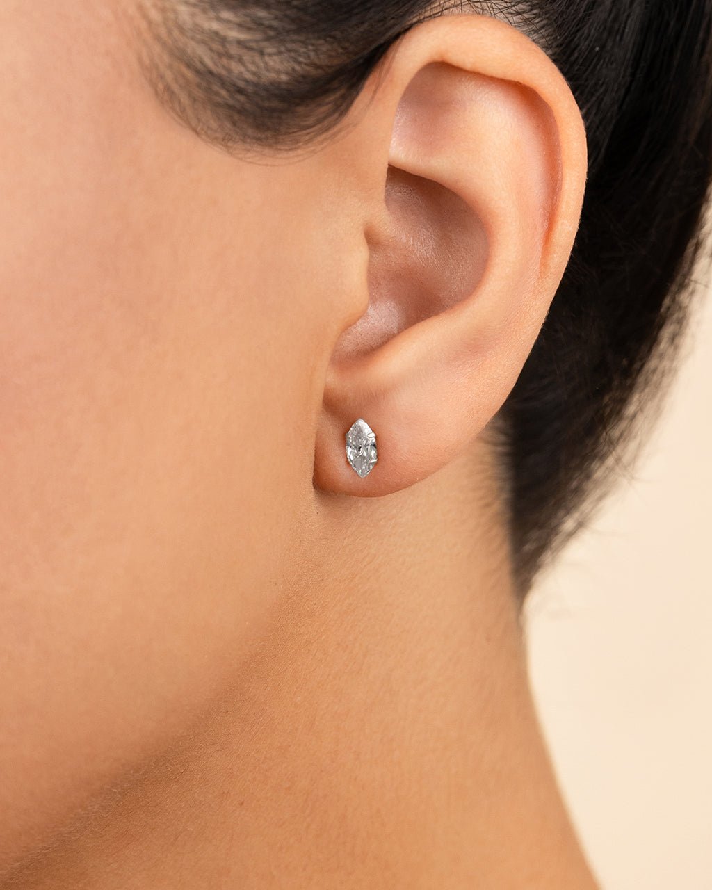 Sterling Silver Marquise Cut Prong Set Stud Earrings - Sterling Forever