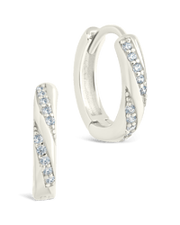 Sterling Silver Adelise Micro Hoops - Sterling Forever
