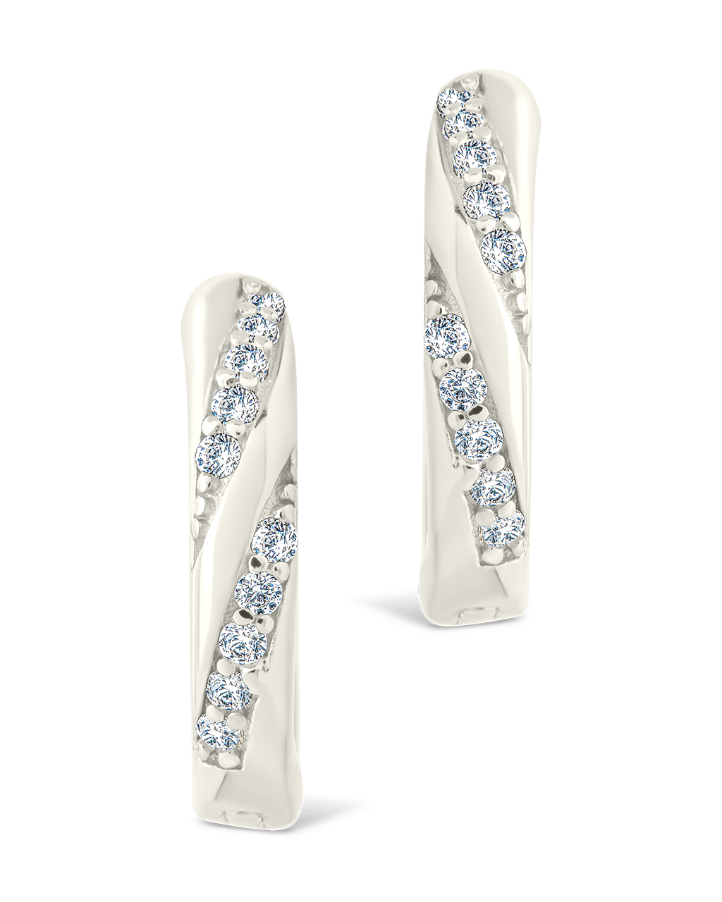 Sterling Silver Adelise Micro Hoops - Sterling Forever